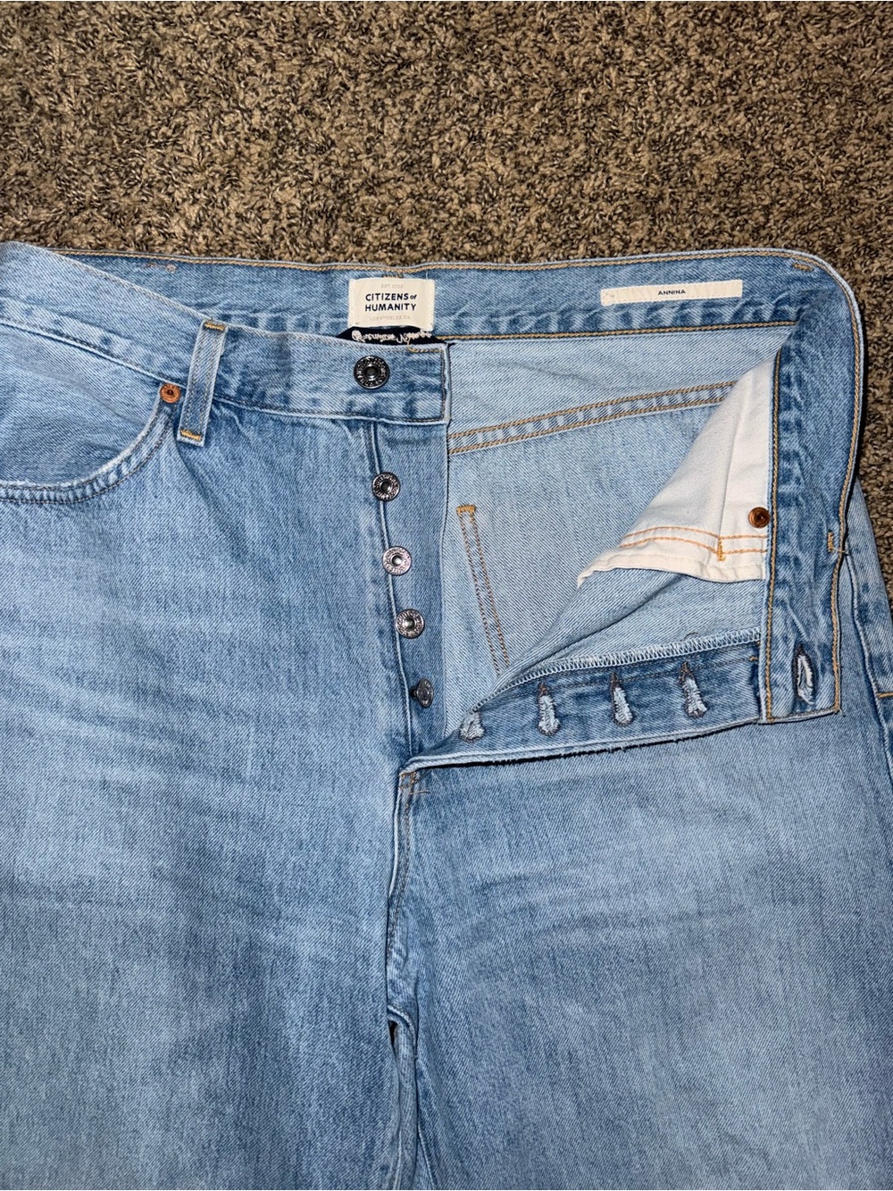 Citizens of Humanity Annina High Rise Wide Leg Jeans Tularosa Wash Size 29 EUC - Picture 13 of 16